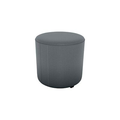 Puff Banqueta Redondo Luxo Copenhage Matrix Veludo Cinza