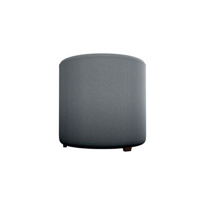 Puff Banqueta Redondo Luxo Copenhage Matrix Veludo Cinza