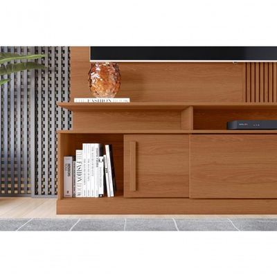 Painel Home Chicago P- Tvs Até 60'' 2 Portas C- Prateleira - Jequitiba