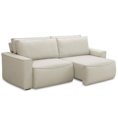 Sofá 3 Lugares Retrátil Reclinável Para Sala De Estar 230cm Odilon F04 Linho Creme - Lyam Decor