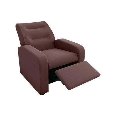 Poltrona Do Papai Reclinável Classic Matrix Suede Marrom