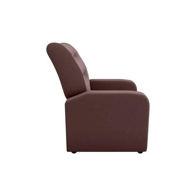 Poltrona Do Papai Reclinável Classic Matrix Suede Marrom