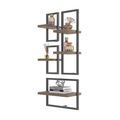 Conjunto 5 Prateleiras Industrial Affara - Pleno