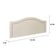 Cabeceira King Curva Luxo 193x60 Suede Off White - Tachas Prata