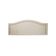 Cabeceira King Curva Luxo 193x60 Suede Off White - Tachas Prata