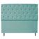 Cabeceira Casal Estofada Liverpool 140cm Suede Azul Tiffany