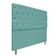 Cabeceira Casal Estofada Liverpool 140cm Suede Azul Tiffany