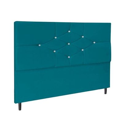 Cabeceira Cama Box Queen 195 Cm Camboriú Azul Tiffany