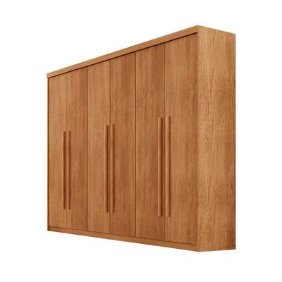 Guarda Roupa Casal Heros 6 Portas E 2 Gavetas Moderna Naturalle