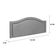 Cabeceira King Curva Luxo 193x60 Suede Cinza - Tachas Fumê