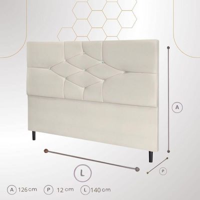 Cabeceira Cama Solteira 90 Cm Virgínia Suede Rosa