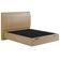 Cama Casal Baú Flutuante Com Cabeceira 140cm Spazio S04 Couríssimo Bege - Lyam Decor