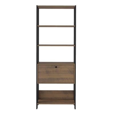 Estante para Livros 1 Porta Basculante 4 Prateleiras Artely