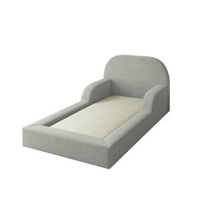 Cama Colchão Montessoriana Infantil Proteção Lateral Balaqui - Cinza Claro