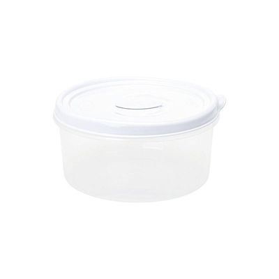 Pote Redondo Para Micro-ondas E Freezer Com Válvula 2l Branco