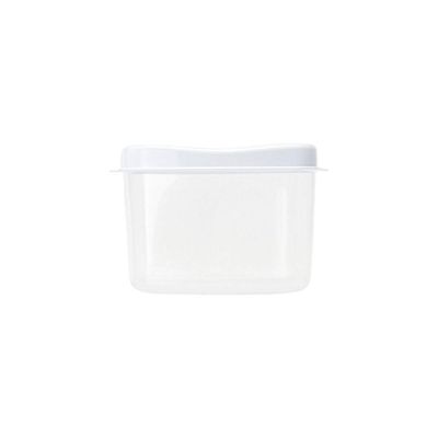 Pote Wave Quadrado 600ml Plasvale Branco