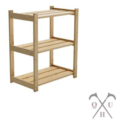 Kit Combo Estantes De Madeira Organizadoras E Aparador Espaçoso 60X50Cm