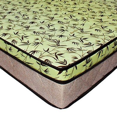 Cama Box Baú Solteiro 88 Tecido Sintético Marrom Com Colchão De Espuma D33 Tokio Bege