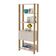 Estante Para Livros Match 1 Porta 3 Prateleiras White/carvalho Artely Off White/carvalho
