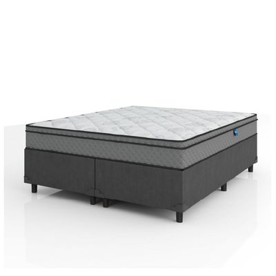 Cama Box Casal Queen Colchão Molas Ensacadas 158x198x62cm