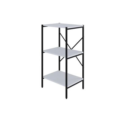 Estante Com 3 Prateleiras 84x45x33cm Tub TUEH843 Branco Chess Est.preta