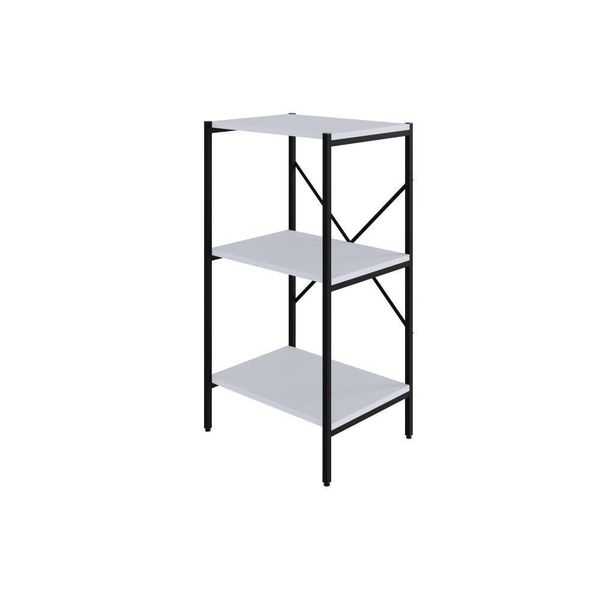 Estante Com 3 Prateleiras 84x45x33cm Tub TUEH843 Branco Chess Est.preta