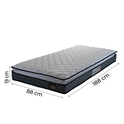 Cama Box Baú Solteiro Colchão Espuma D33 Pillow 88x188x60