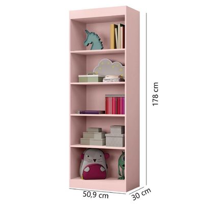 Estante Livreiro Office Organizador E Multiuso 4 Prateleiras J&a Rosa