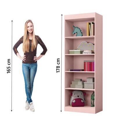 Estante Livreiro Office Organizador E Multiuso 4 Prateleiras J&a Rosa