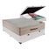 Cama Box Baú Branco E Colchão Airtech Spring Casal Ortobom