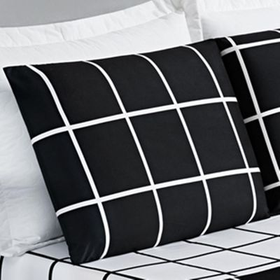Jogo De Cama Com Lençol De Cima 200 Fios Austin King 04 Peças - design em cor Preto