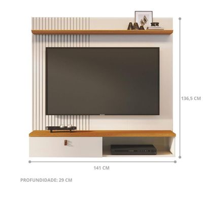 Conjunto íris C/ Mesa De Centro Frizz Cinamomo/off-white