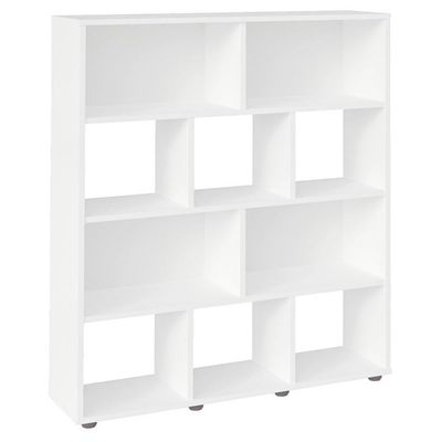 Estante Livreiro 10 Nichos 109x91 Cm Branco Arly Branco