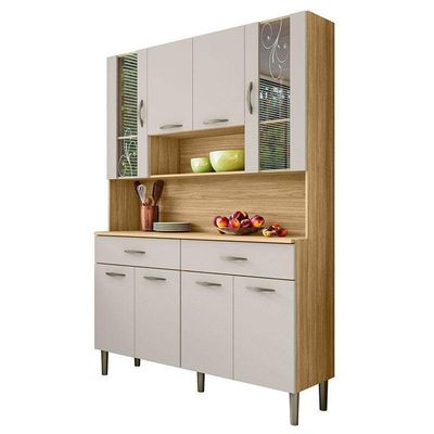 Kit Cozinha Ambiente Golden 8 Portas Freijó Soft - Kits Paraná
