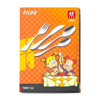 Jogo de talher infantil Zwilling Filou 4 peças: Segurança, praticidade e diversão nas refeições