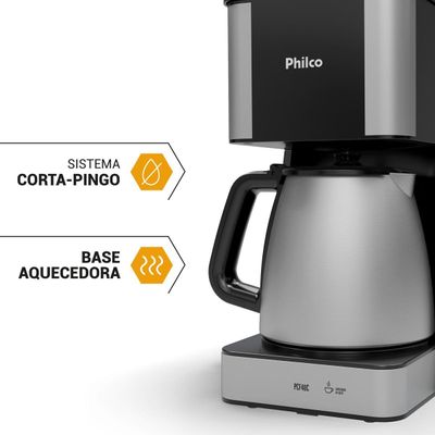 Cafeteira Philco PCF40C Inox 40 Cafezinhos 1,6L 950W 220V