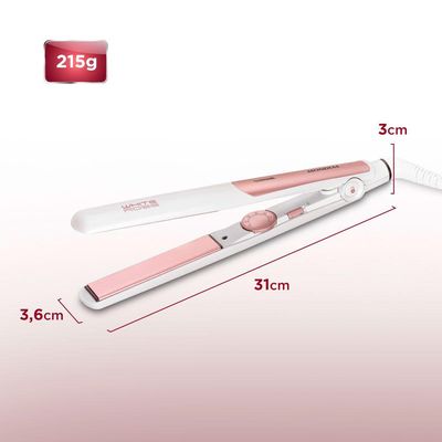 Prancha de Cabelo Alisadora Mondial White Rose Line P50 Bivolt Bivolt