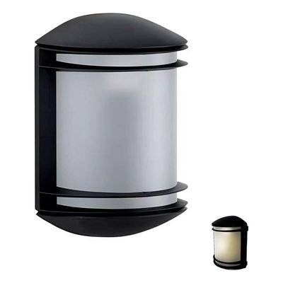 Arandela Externa Elegance Preta Luminária de Parede Bivolt E27 Jardim Muro Dital