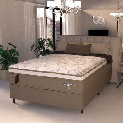 Cama Box Casal Colchão Molas Ensacadas Guarda Costas