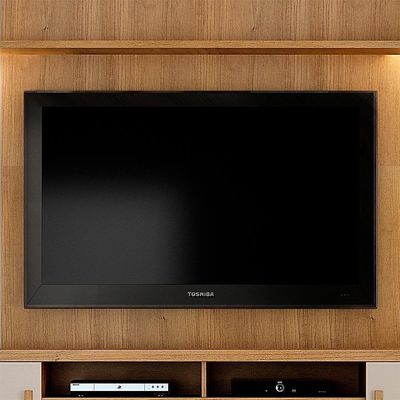 Estante Home Para Tv De Até 60'' Plenus Valdemóveis Cinamomo E Off White