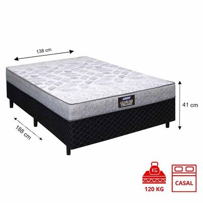 Cama Box Casal D28 Supreme New Gazin 188cm X 138cm