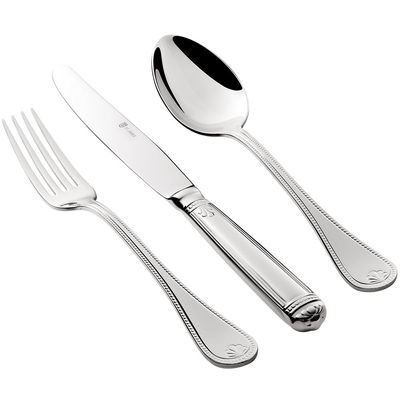 Faqueiro em aço inox Saint James Pérola 130 peças: Requinte e sofisticação para sua mesa