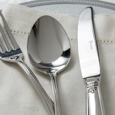 Faqueiro em aço inox Saint James Pérola 130 peças: Requinte e sofisticação para sua mesa