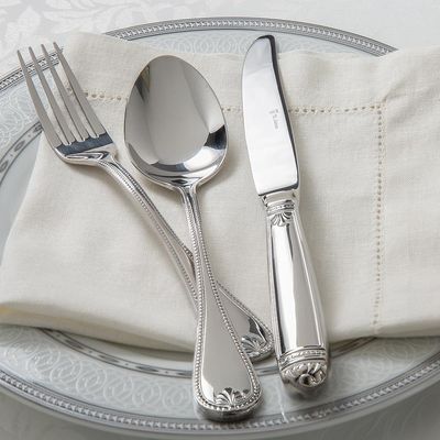 Faqueiro em aço inox Saint James Pérola 130 peças: Requinte e sofisticação para sua mesa