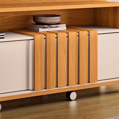 Estante Home Theater Ambiente Bold Cinamomo Off White - Hb Móveis