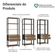 Estante Armário Multiuso Para Livros 6 Gavetas 12 Prateleiras 210cm Madesa Rustic Preto