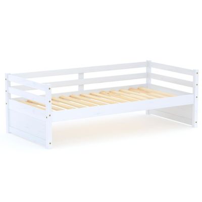 Cama Solteiro Eco Madeira Maciça Branco