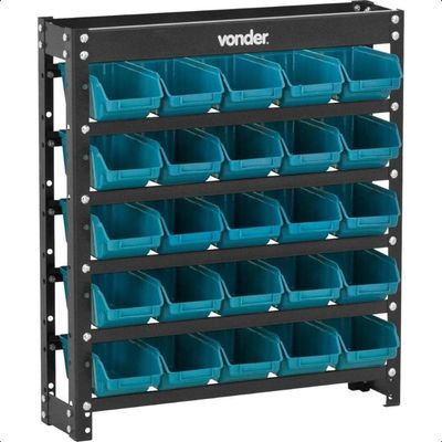 Estante Gaveteiro Metal 66x61x15,5cm 25 Pçs Gavetas Vonder