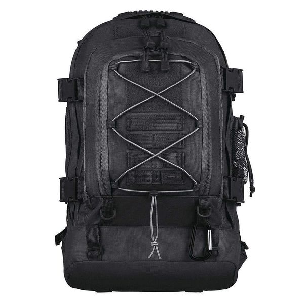 Mochila táctica militar Invictus Duster Preta 50 Litros cor preto tecido Liso Preto