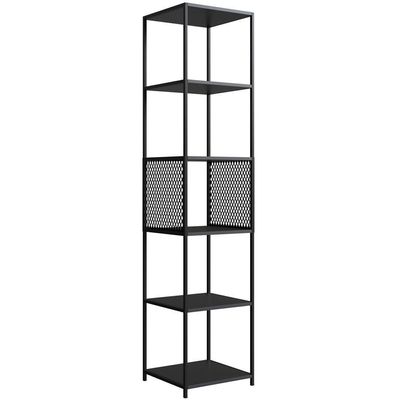 Estante 180 Cm Estilo Industrial  Tela P1023 Preto Pp Preto